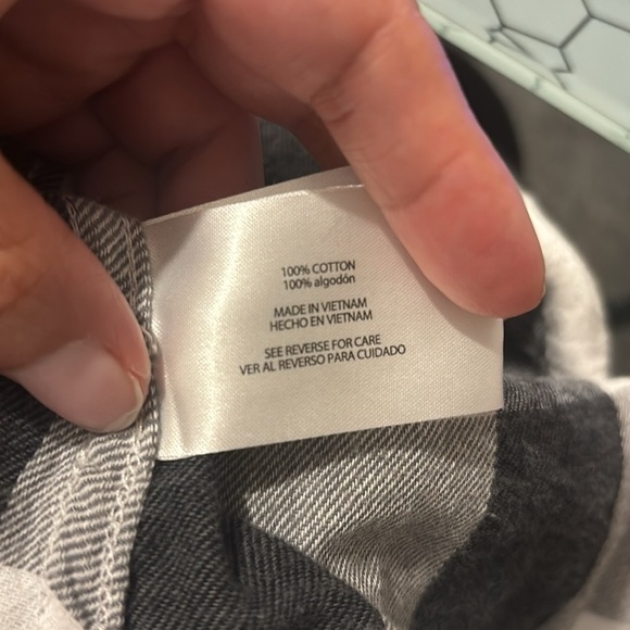 Woolrich White Black Plaid Flannel Top - Size -XL - Picture 7 of 8